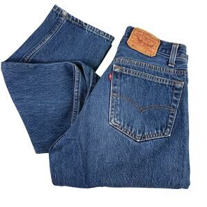 Levi 501XX Denim Jeans 32x36 Button Fly 1980's Made USA 1990's Cotton Fits 30x31